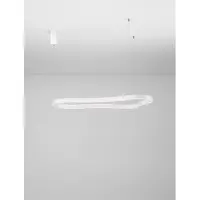 Nova Luce Natuurlijke vorm hanglamp Dussa wit 120cm