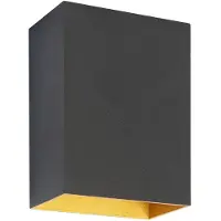 Highlight Design opbouwspot Eros zwart met goud