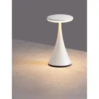 Nova Luce Tafellamp Elbo wit oplaadbaar met USB