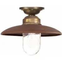 Ks Verlichting Koperen Plafondlamp Landes