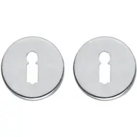 Intersteel rozetten met sleutelgat verdekt 49x7mm - chroom mat