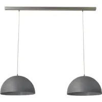 Masterlight Stoere eettafellamp betongrijs Concepto 2x30
