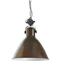 Masterlight Landelijke Industrie Hanglamp Industria 58 Block Koperbruin Met Zwart