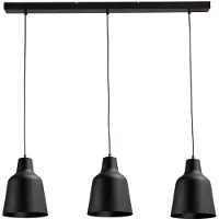 Masterlight Leuke eettafellamp zwart Concepto 3x26