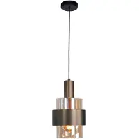 Highlight Hanglamp Marrone zwart met koper brons
