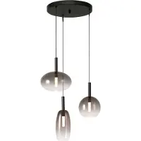 Masterlight Hanglamp Lido Smoke 3lichts Rond