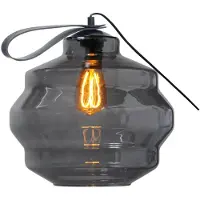 Masterlight Tafellamp Porto Carry met Ball smoke glas Ø 30cm