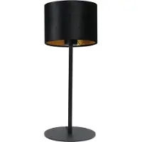 Masterlight Zwarte Tafellamp Venus Met Zwarte Lampenkap