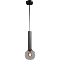 Masterlight Hanglamp Ø 15cm Bella 2 Zwart met smoke glas