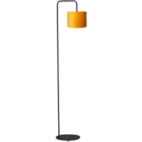 Masterlight Vloer Schemerlamp Venus 152cm met okergele lampenkap