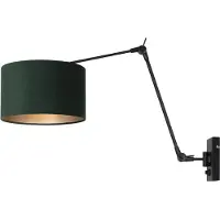 Steinhauer Wandlamp Prestige Chic 8121ZW met groen velours kap