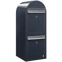 Bobi Brievenbus Duo 7016 i Donkergrijs