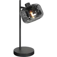 Mexlite Zwarte 1-Lichts Tafellamp Tenebris 4212ZW – Stijlvol en Sfeervol Design