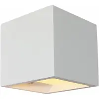 Artdelight Overschilderbare wandspot Plaster Square Up - Down wit