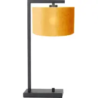 Steinhauer Tafellamp zwart met velours kap 7123ZW