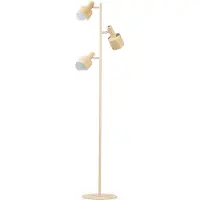 Eth Design vloerlamp Sledge 3-lichts zand bruin