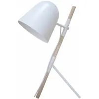 Artdelight Landelijke tafellamp Sensa Tripod wit met hout