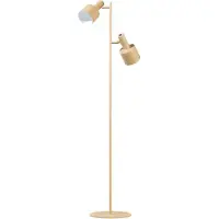 Eth Design vloerlamp Sledge 2-lichts zand bruin