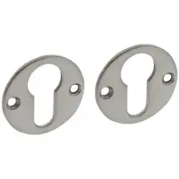 Intersteel Set Van 2 Cilinderrozetten Tira Rond Rvs 2mm