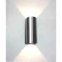 Artdelight Wandlamp Brody 2 lichts H 18 cm aluminium