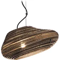 Think Paper Oval 440 kartonnen hanglamp Ø 44cm