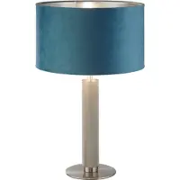 Searchlight Tafellamp London Goud Met Blauwe Kap