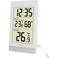 Technoline WS 7039 - Weerstation - Binnen en buiten temperatuur - Binnen luchtvochtigheid - Alarm - Wit