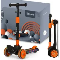 Lionelo Timmy Kinderstep - Step voor Kinderen vanaf 3 Jaar - 3 Wielen - tot 50 kg - Verstelbaar Stuur - LED Wielen & Verlicht Deck - Anti-slip Platform - Opvouwbaar - Geen Montage Nodig