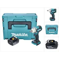 Makita DTW 301 G1J accu slagmoersleutel 18 V 330 Nm 1/2" borstelloos + 1x oplaadbare accu 6.0 Ah + Makpac - zonder oplader