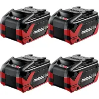 Metabo 4x LiHDX accupack 18 V 8.0 Ah CAS Li-Ion accu ( 4x 624975000 )