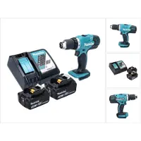 Makita DDF 453 RT accuboormachine 18 V 42 Nm + 2x accu 5,0 Ah + oplader