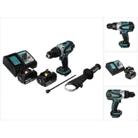 Makita DHP 458 RF Accu klopboormachine 18 V 91 Nm + 2x oplaadbare accu 3.0 Ah + lader (Oplaadbare batterij)