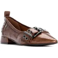 Carmela Dames Lederen schoenen 162709 bruin (39), Leer, Plat, Geen, Casual 16270902-TAUPE