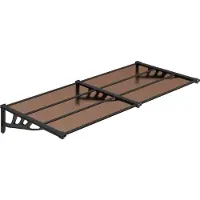 Syfax Deurluifel 199x90 cm polycarbonaat zwart