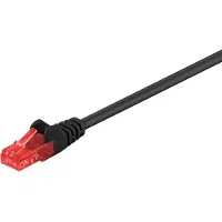 Goobay Netwerkkabel | Cat6 U/UTP | 1 meter (Zwart)