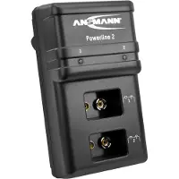 Ansmann Powerline 2 - Batterij-oplader voor 1-2 oplaadbare 9V-blokjes - Automatische uitschakeling - Zwart