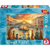 Schmidt Puzzel - SPIELE - Op de kade - 1000 stukjes - 69,3 x 49,3 cm - Karton
