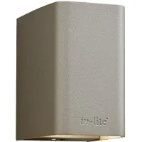 In-Lite | ACE Down Rose Silver | Wandlamp Buiten