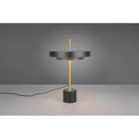TRIO Design Tafellamp Keaton Zwart Met Goud