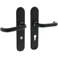 Intersteel Veiligheidsbeslag SKG3 Bern kruk/kruk PC72mm met kerntrekbeveiliging - mat zwart