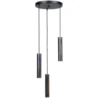 Masterlight Hanglamp Run 3-lichts zwart gunmetal