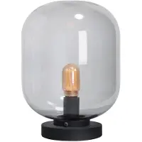 Eth Benn Mini tafellamp 1x E27 zwart / gun metal glas variant 2