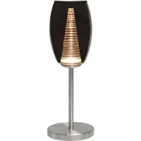 Highlight Tafellamp Nebula nikkel met smoke glas
