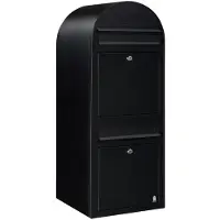Bobi Brievenbus Duo 9005 Struktuurzwart