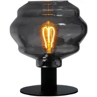 Masterlight Tafellamp Porto met Ball smoke glas Ø 24cm
