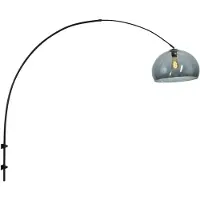 Steinhauer Wandlamp Sparkled Light met kap kunststof grijs