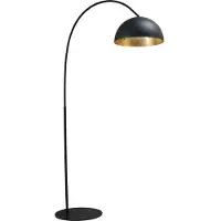 Masterlight Staanlamp Industria 186 gunmetal met goud