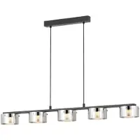 Eglo Hanglamp met smoke glas Copillos