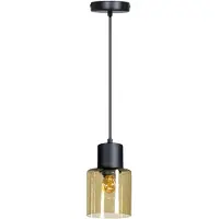 Eth Glazen hanglamp Sledge Glass amber glas