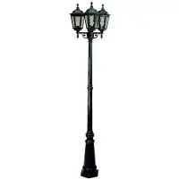 Ks Verlichting Klassieke tuinlamp Ancona 3-lichts - zwart